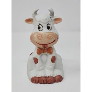 Vintage Ceramic Cow‎ Bell R.O.C. Made In Taiwan